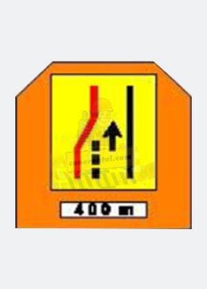 Lane Closure (1 Lane ) — JKR temporary road work signboard for rent in Malaysia, Cone Rental